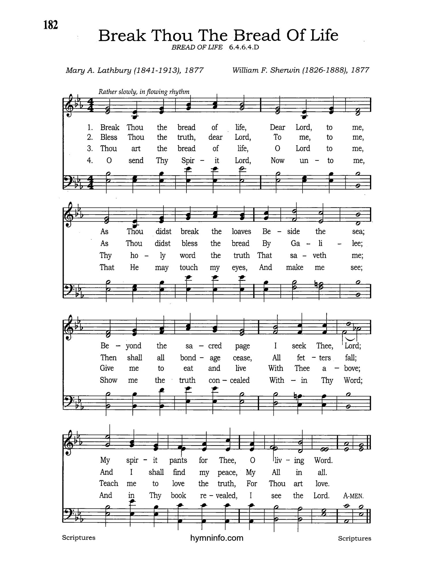 Break Thou the Bread of Life