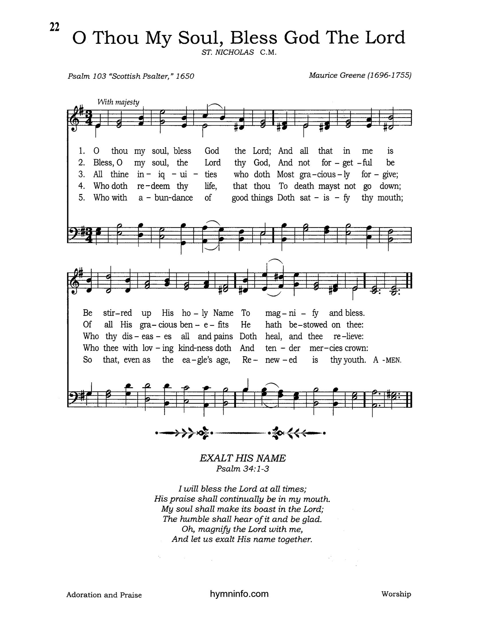 O Thou, My Soul, Bless God the Lord – Page 2