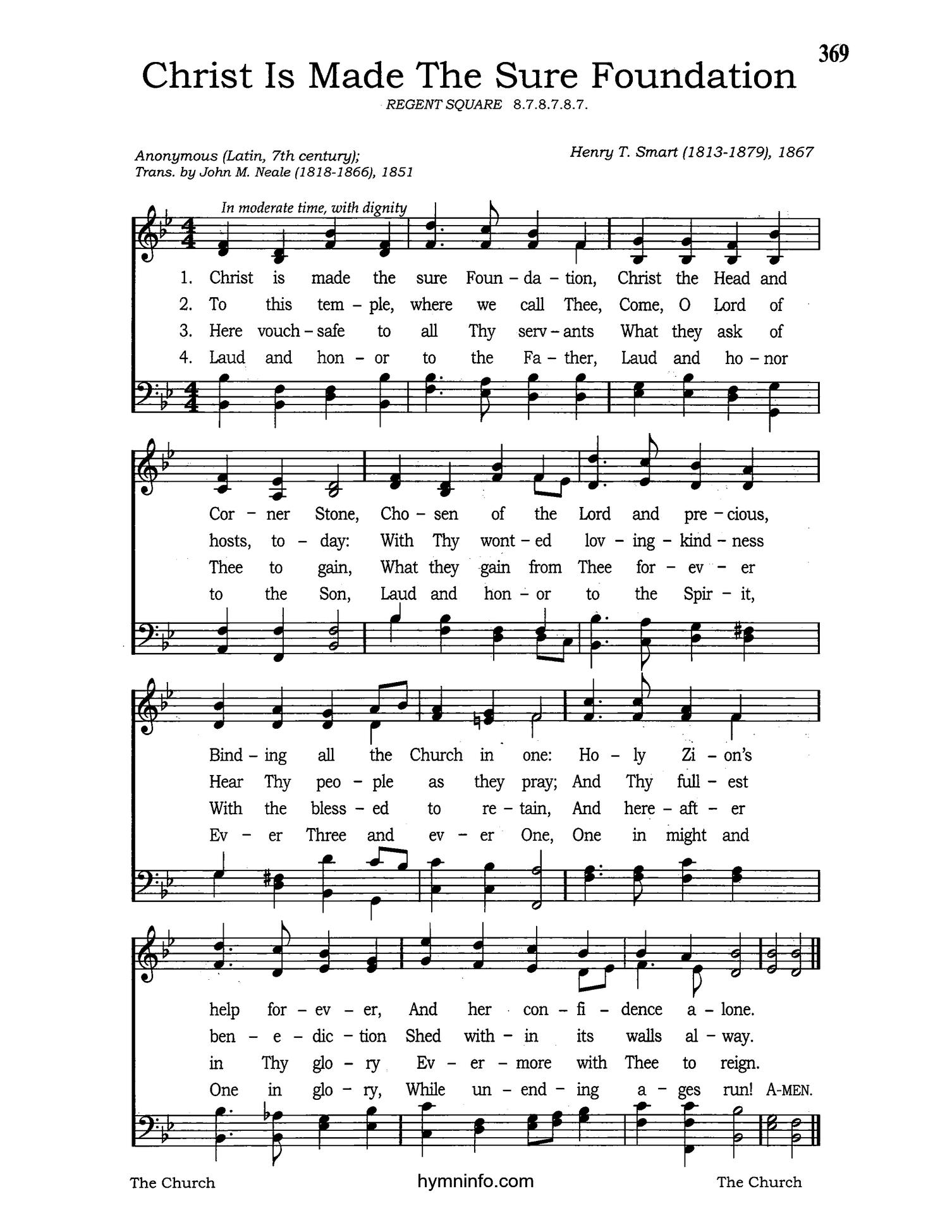 Christ Is Made the Sure Foundation