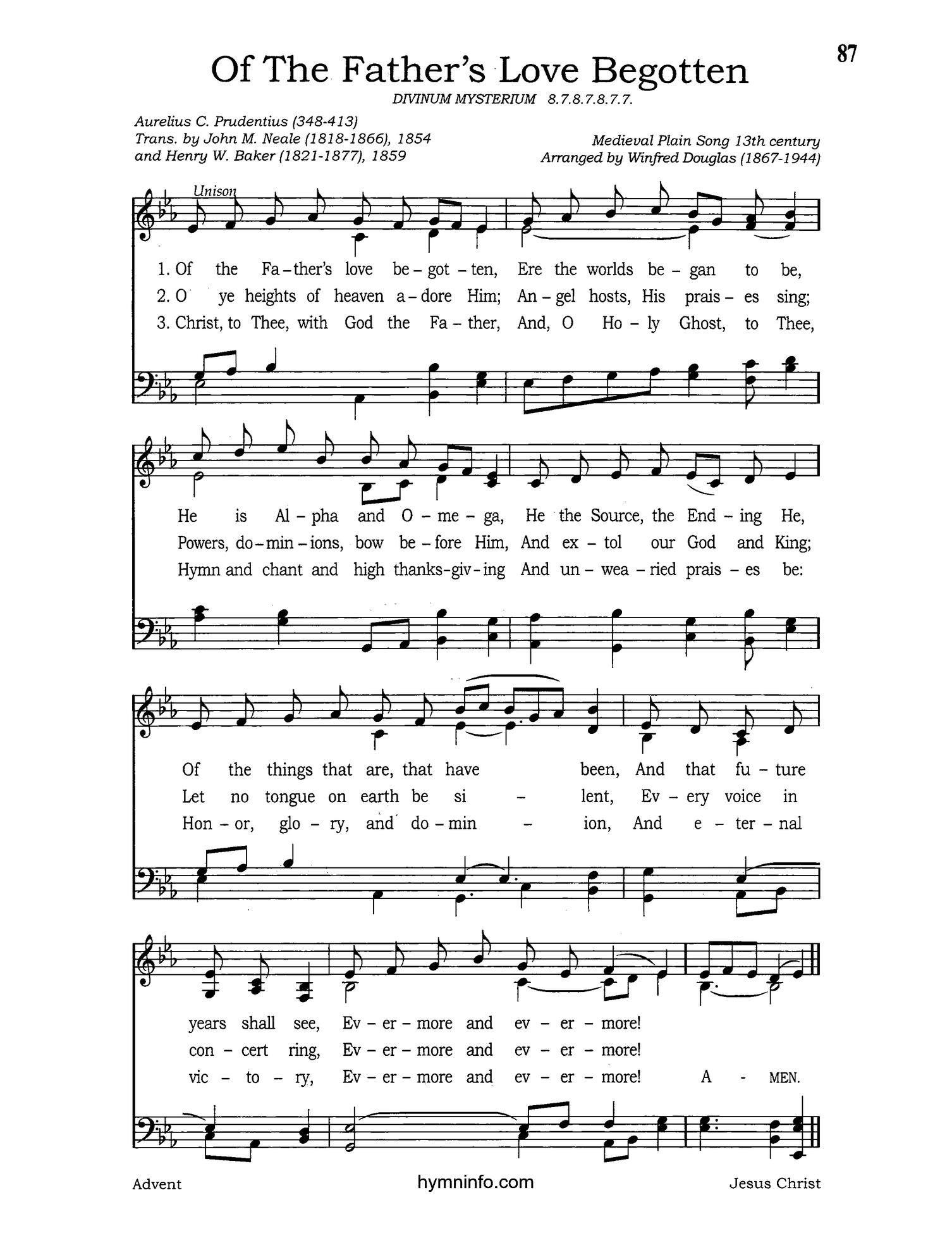 Of the Father's Love Begotten