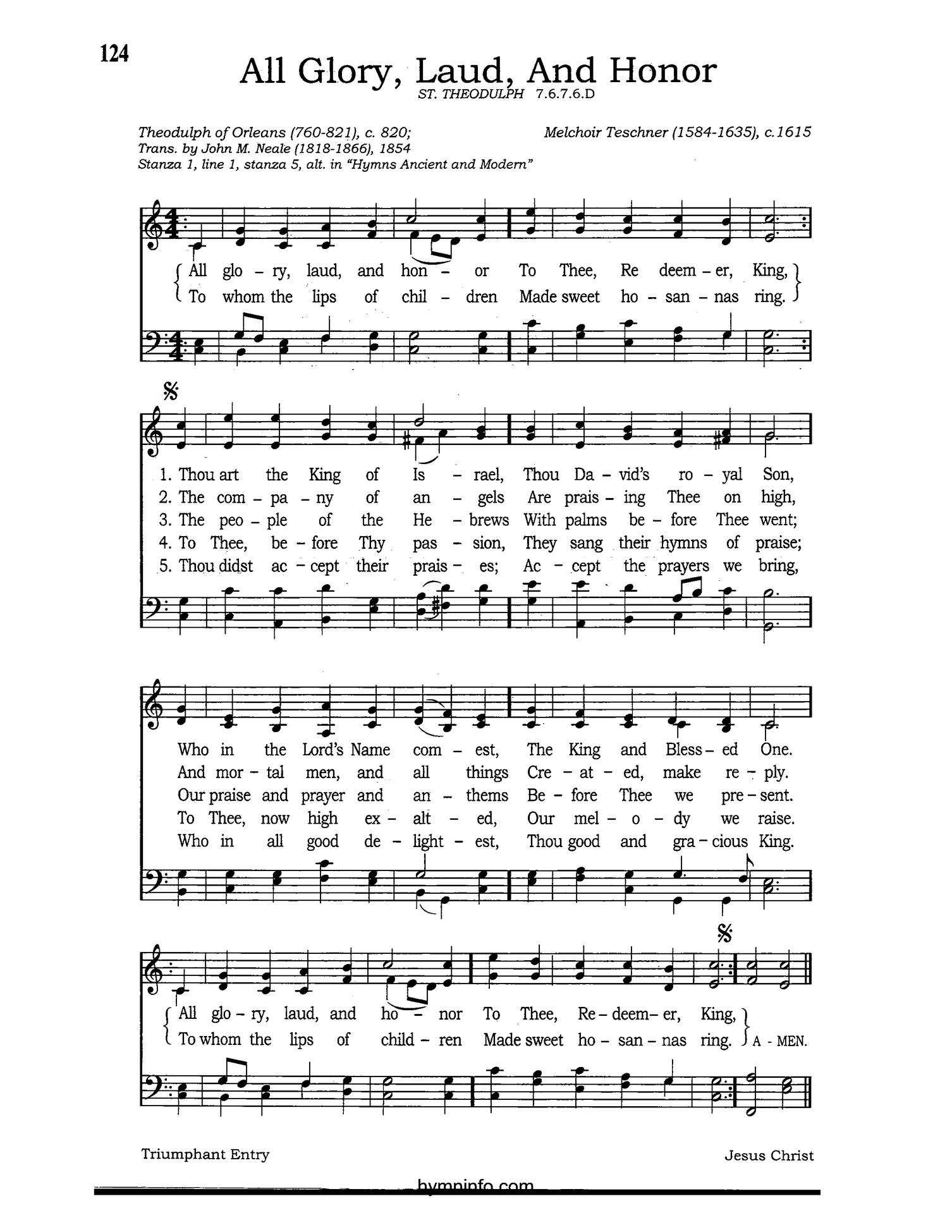 All Glory, Laud, and Honor