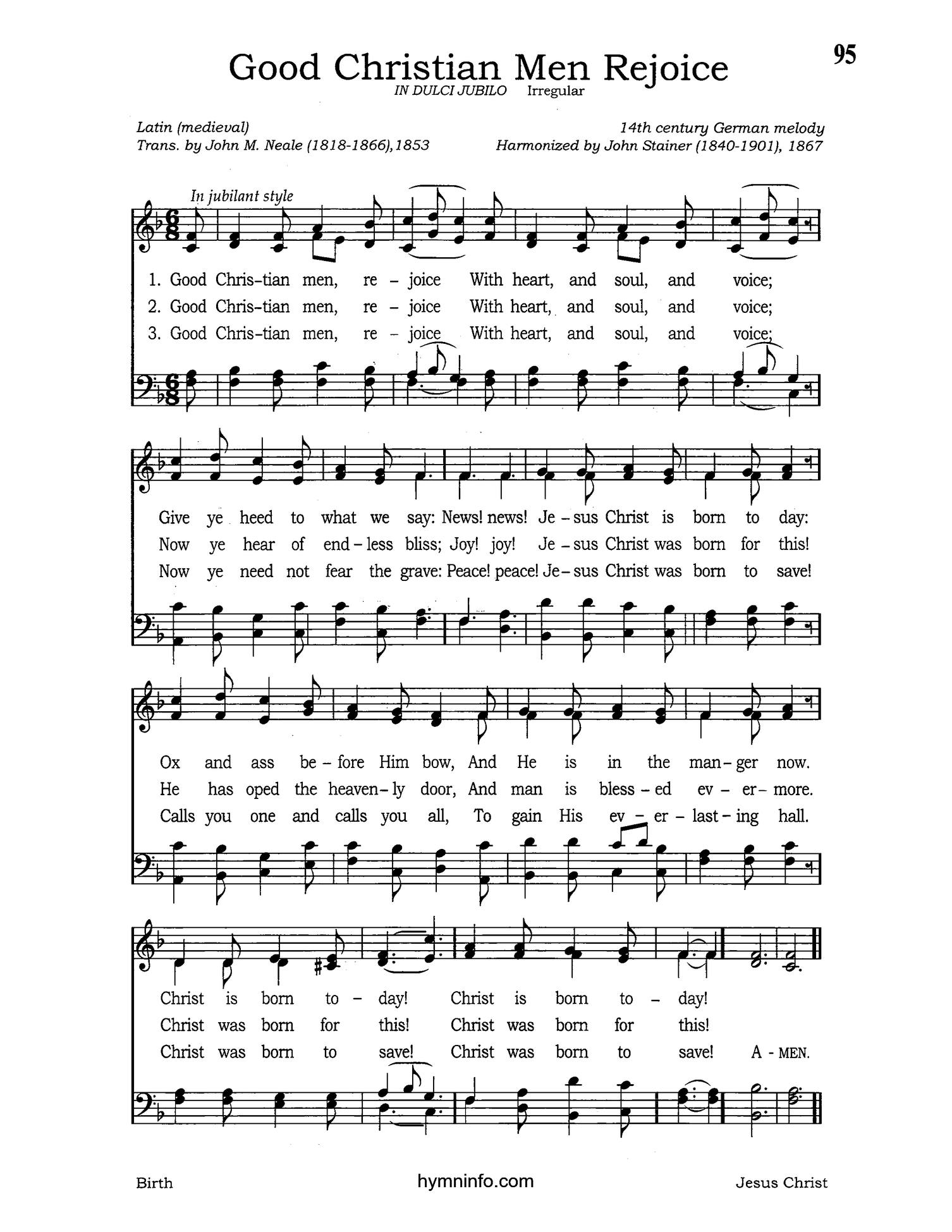 Good Christian Friends, Rejoice