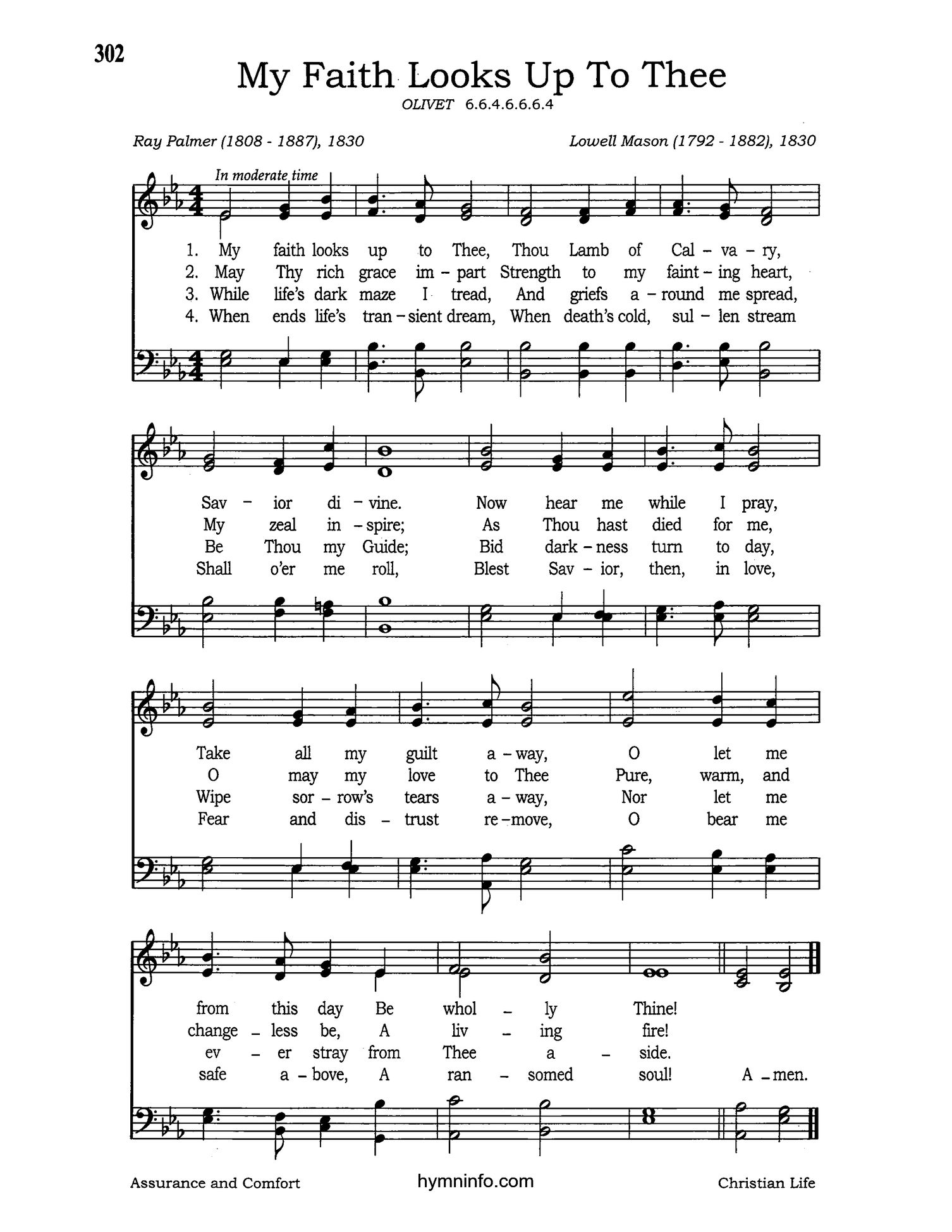 My Faith Looks Up to Thee
