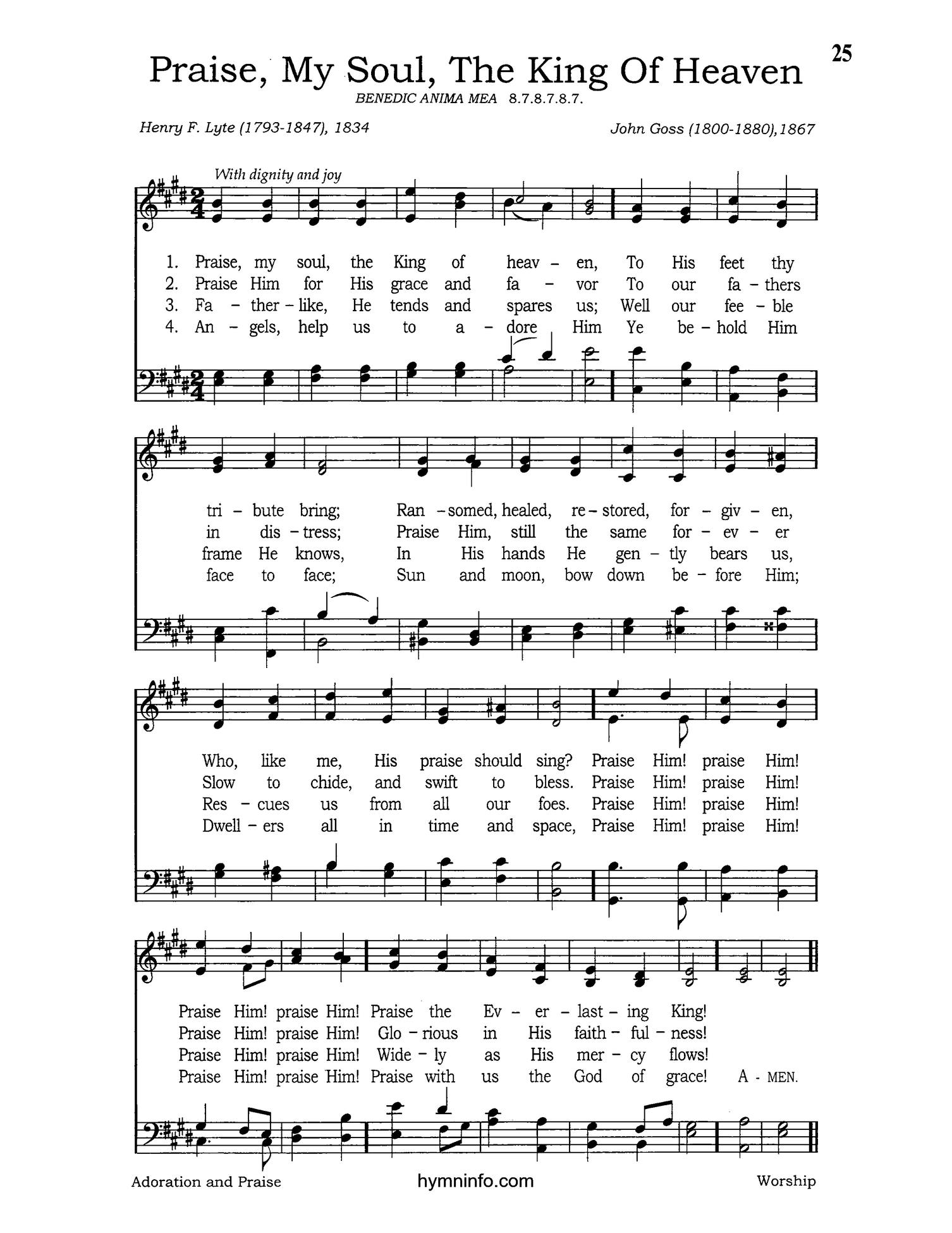 Praise, My Soul, the King of Heaven
