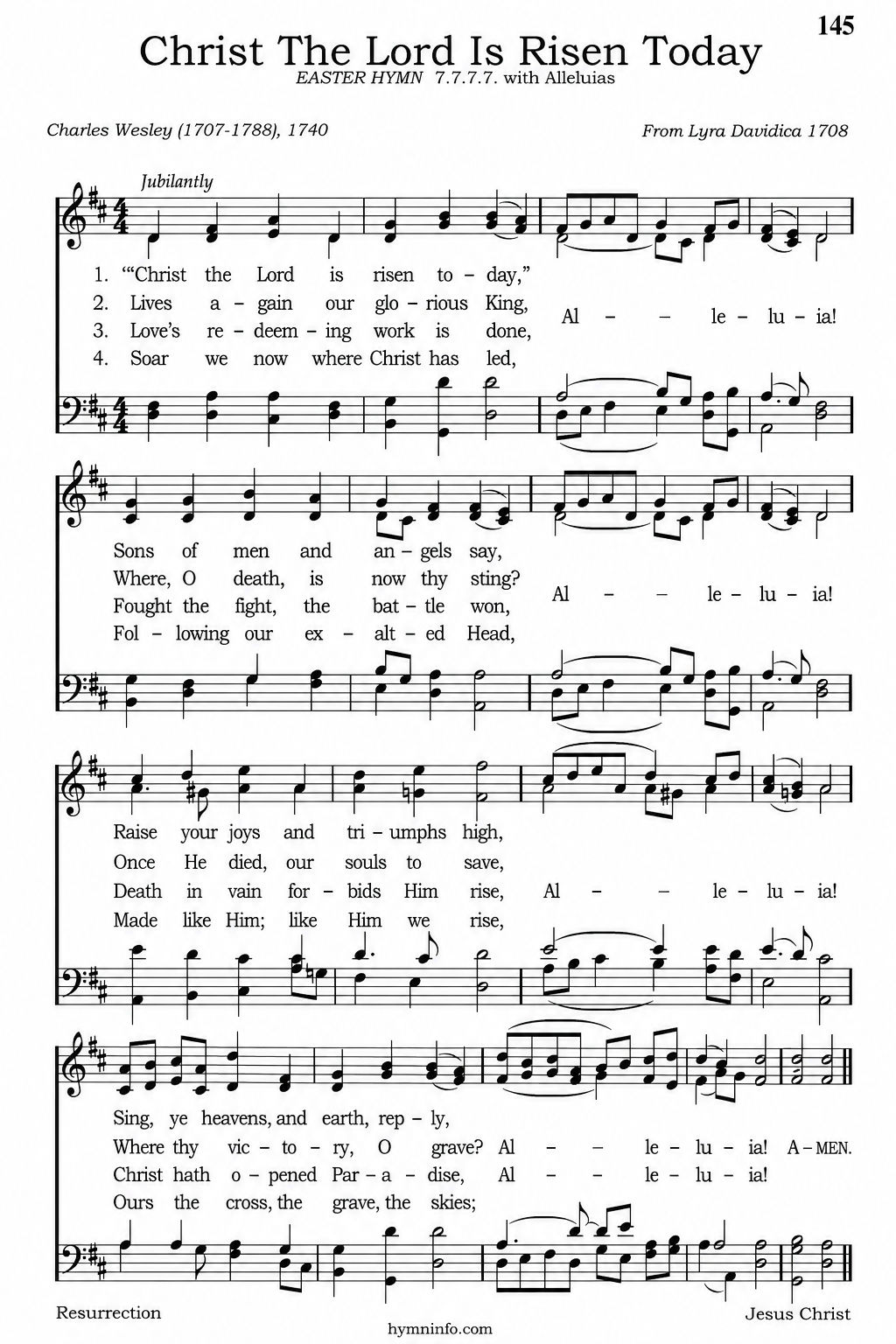 Christ the Lord Is Risen Today – Page 1