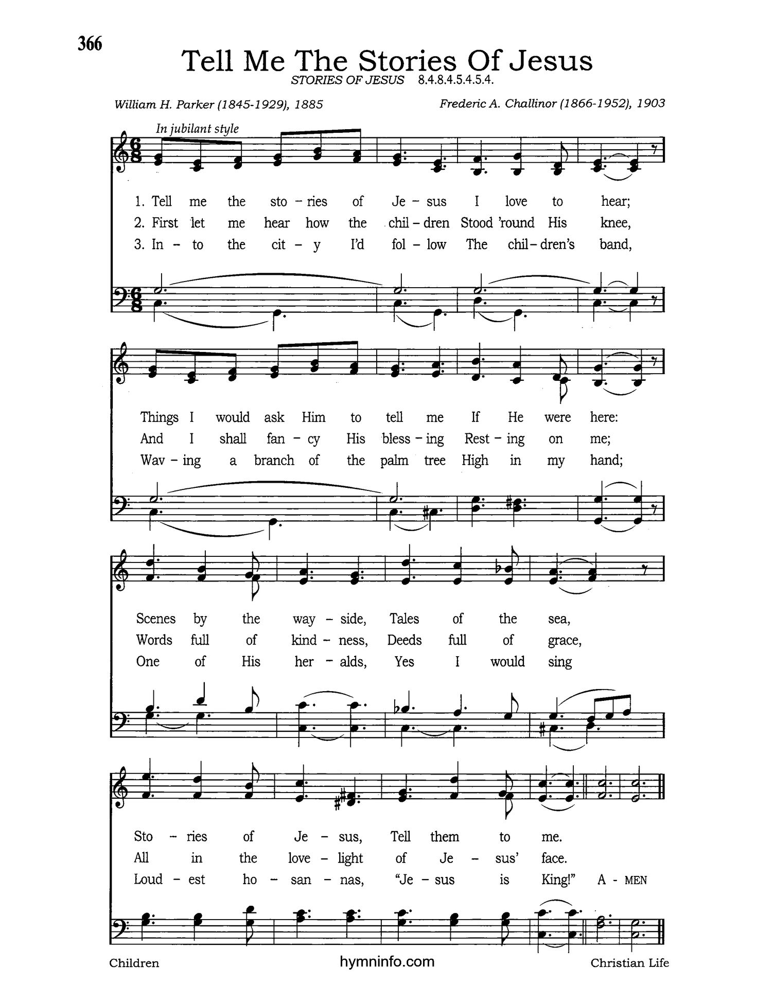 Tell Me the Stories of Jesus