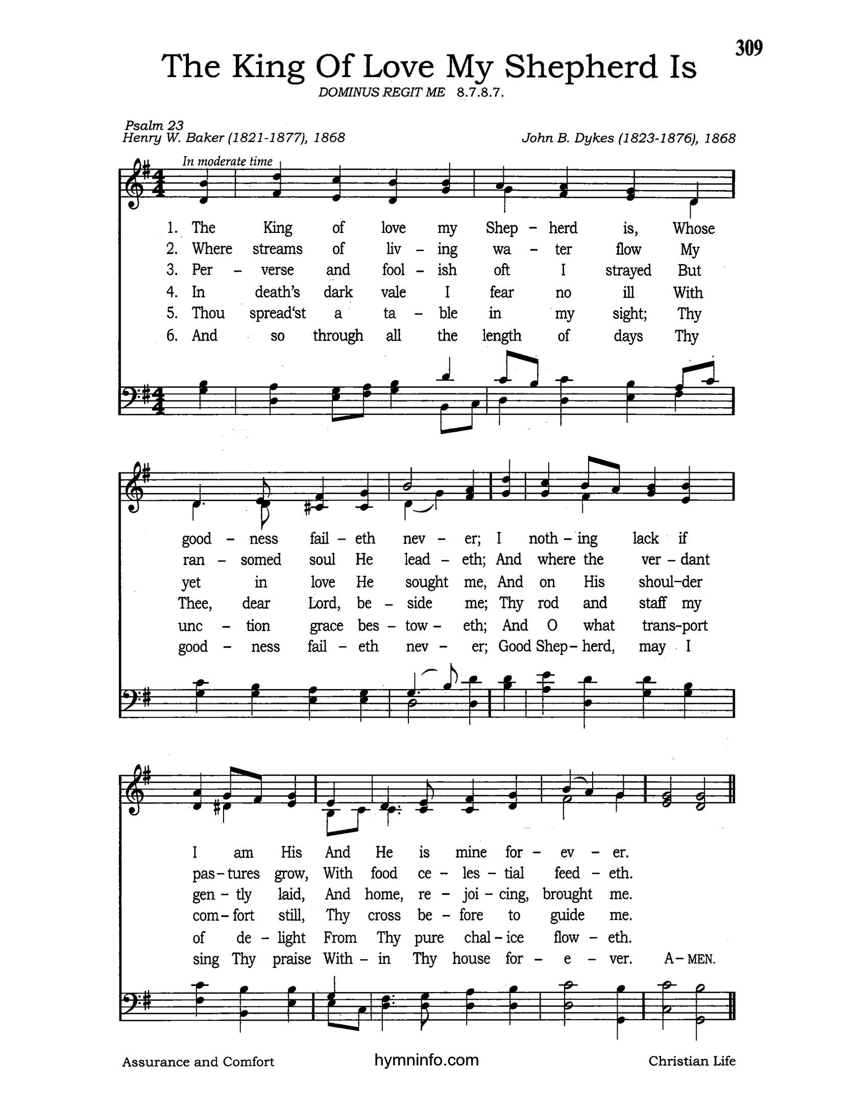 The King of Love My Shepherd Is