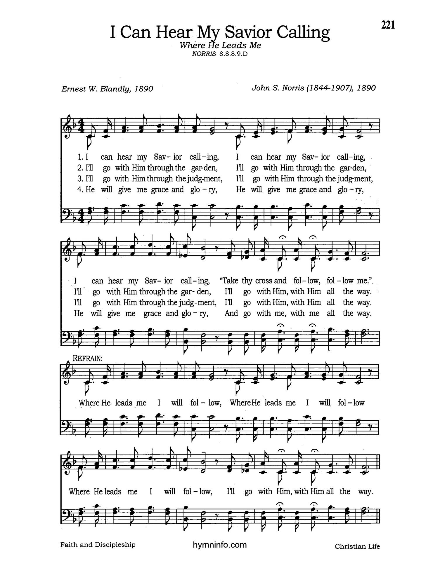Where He Leads Me