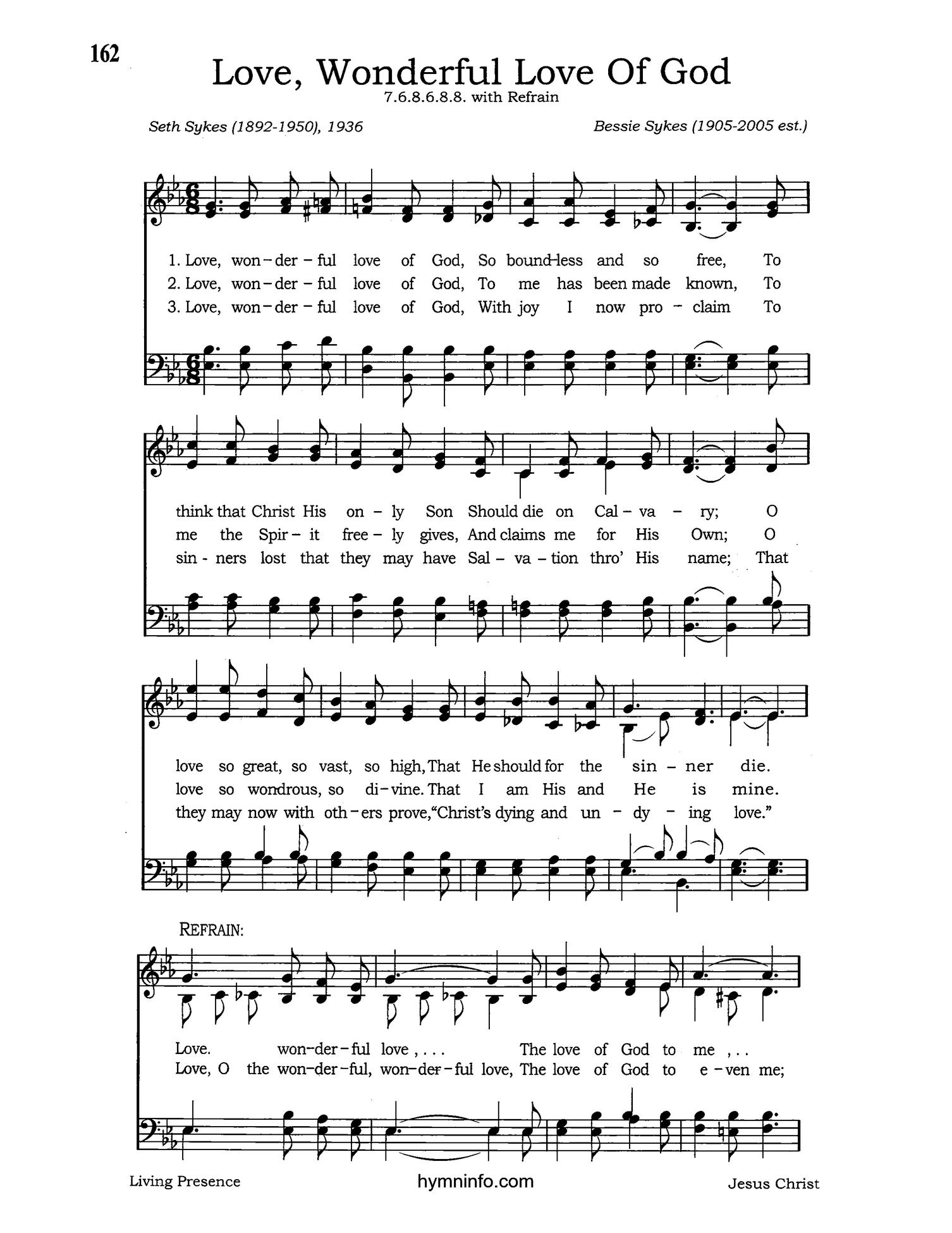 Love, Wonderful Love of God – Page 1