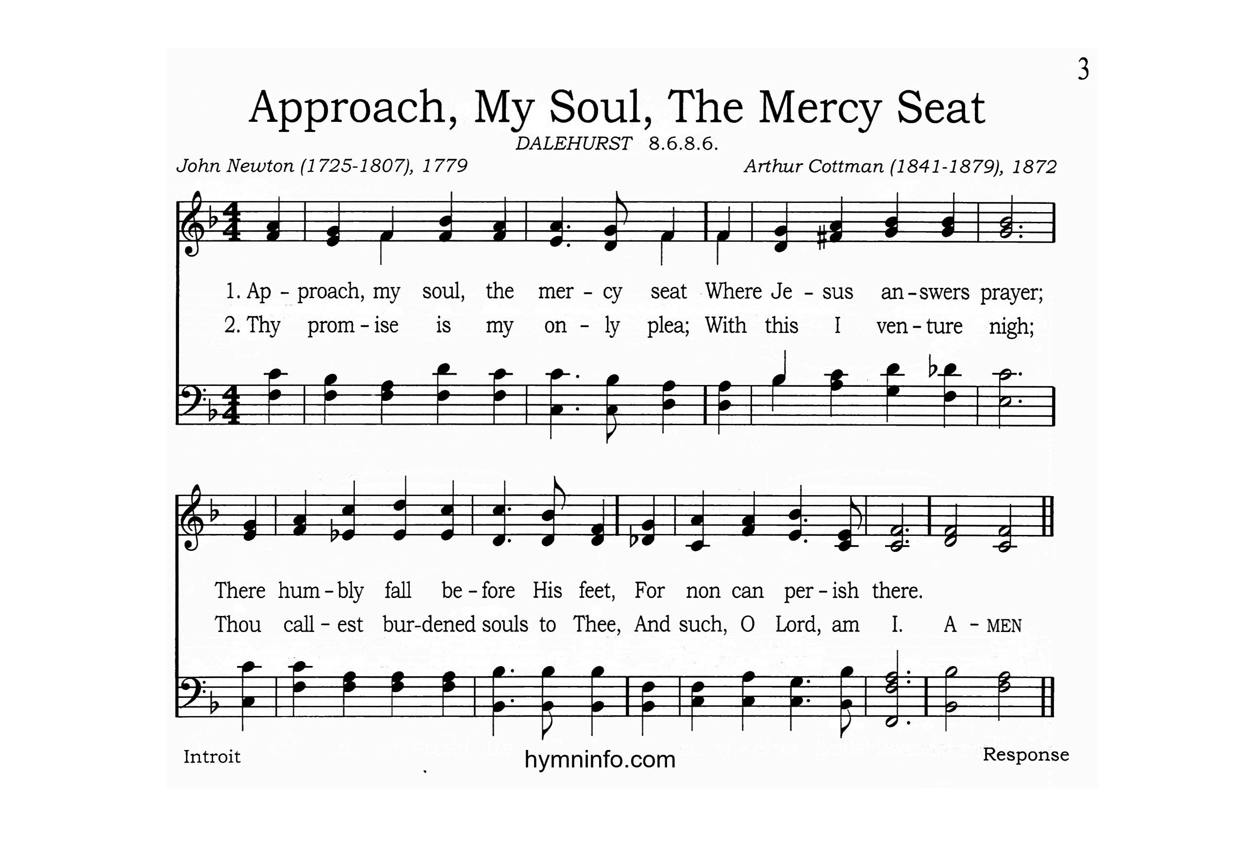 Approach, My Soul, the Mercy Seat