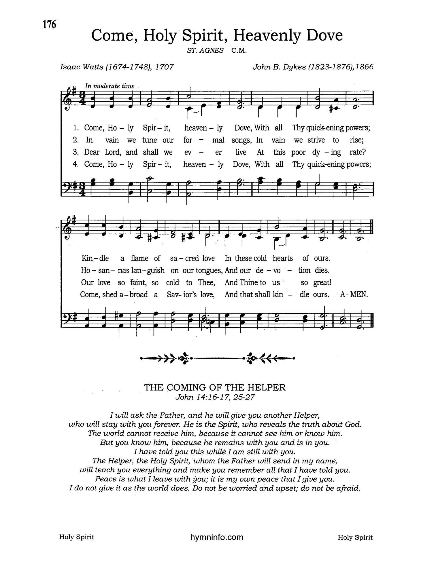 Come, Holy Spirit, Heavenly Dove