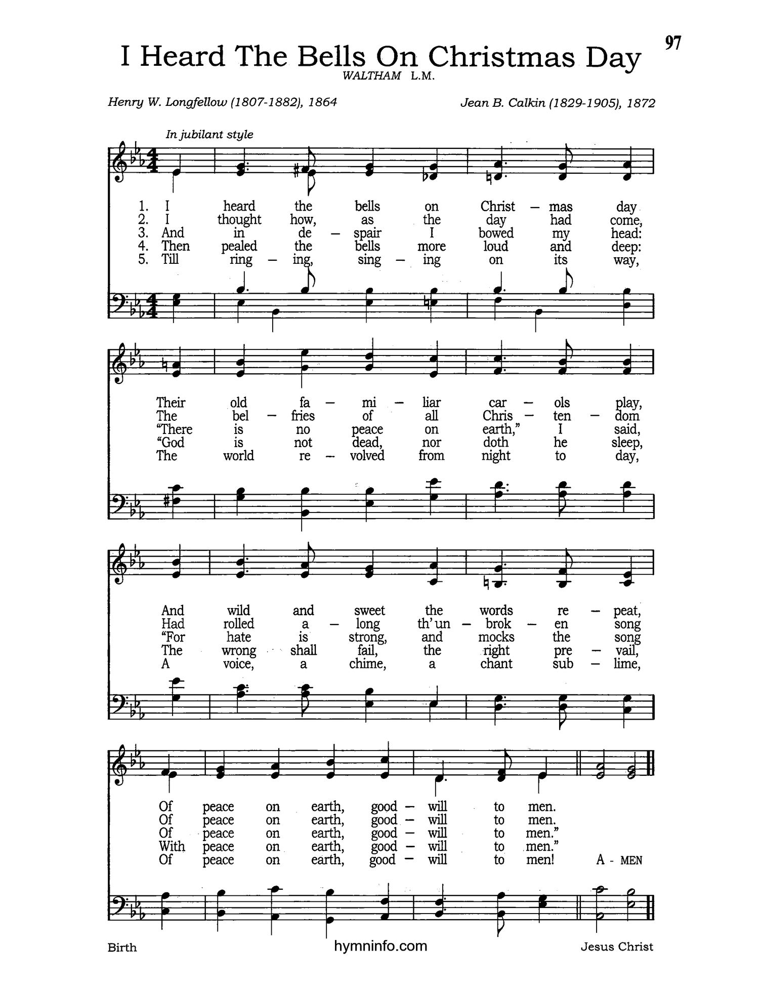 I Heard The Bells On Christmas Day