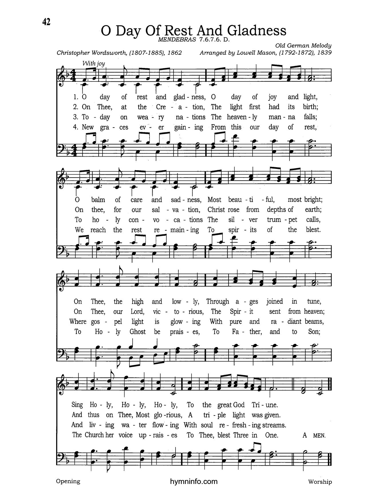 O Day of Rest and Gladness