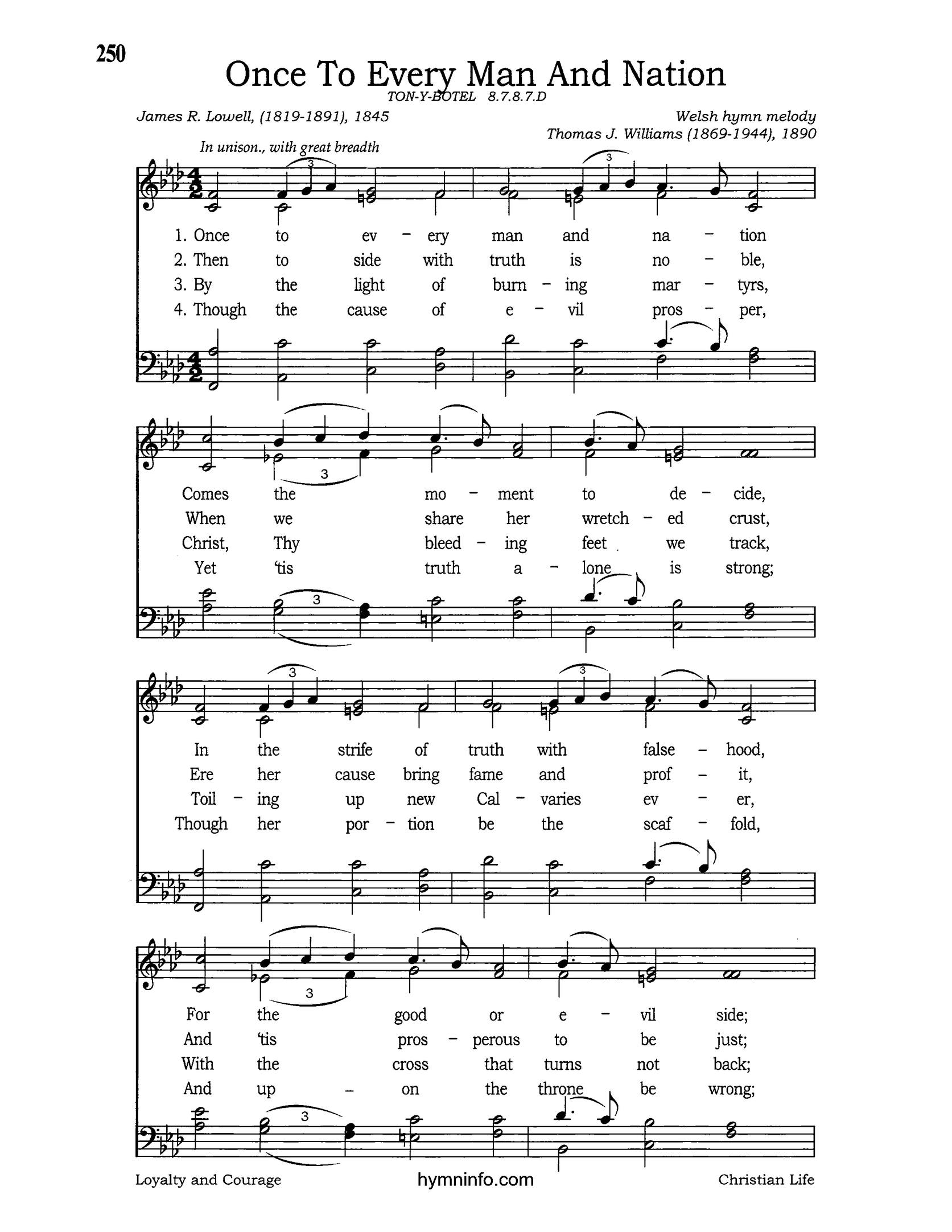 Once to Every Man and Nation – Page 1