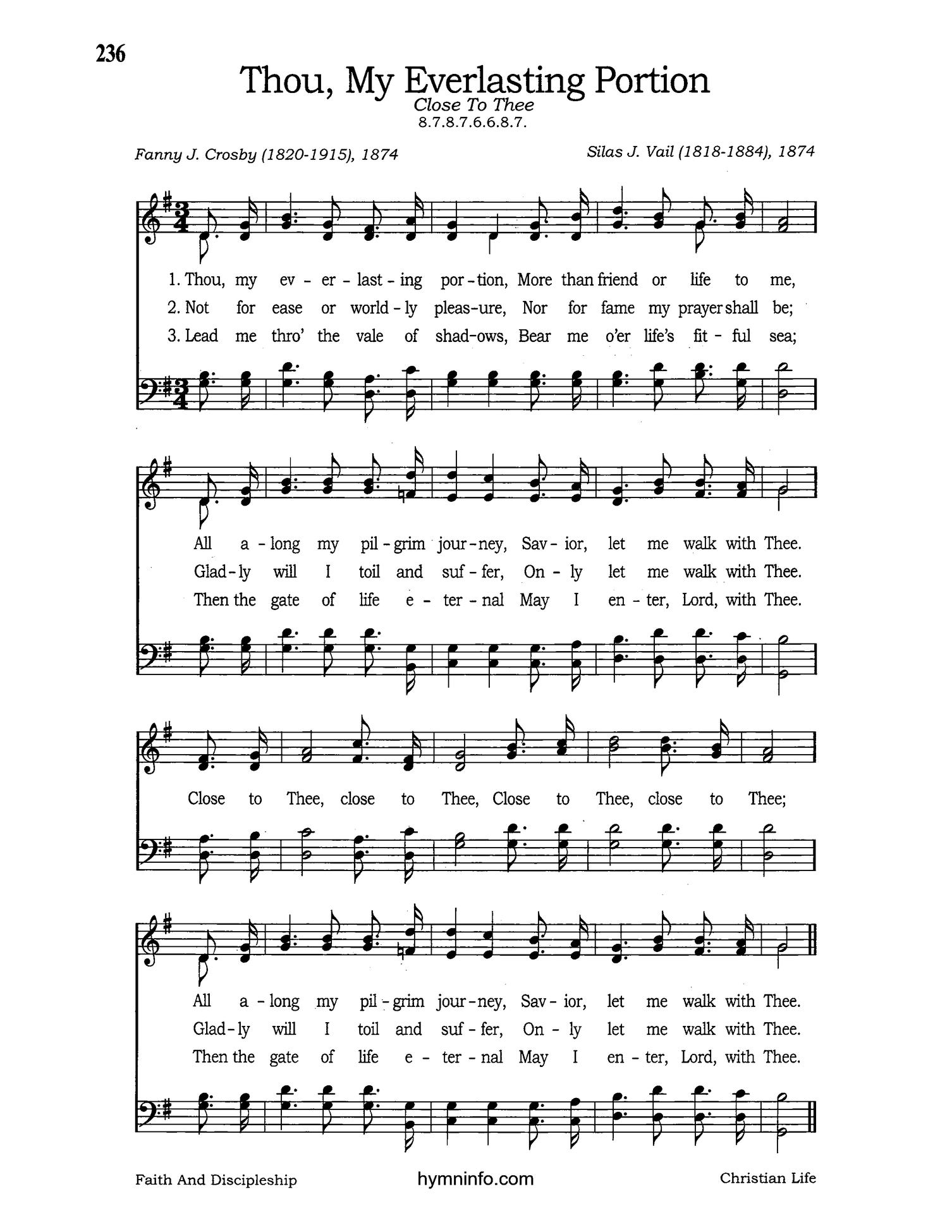Thou, My Everlasting Portion