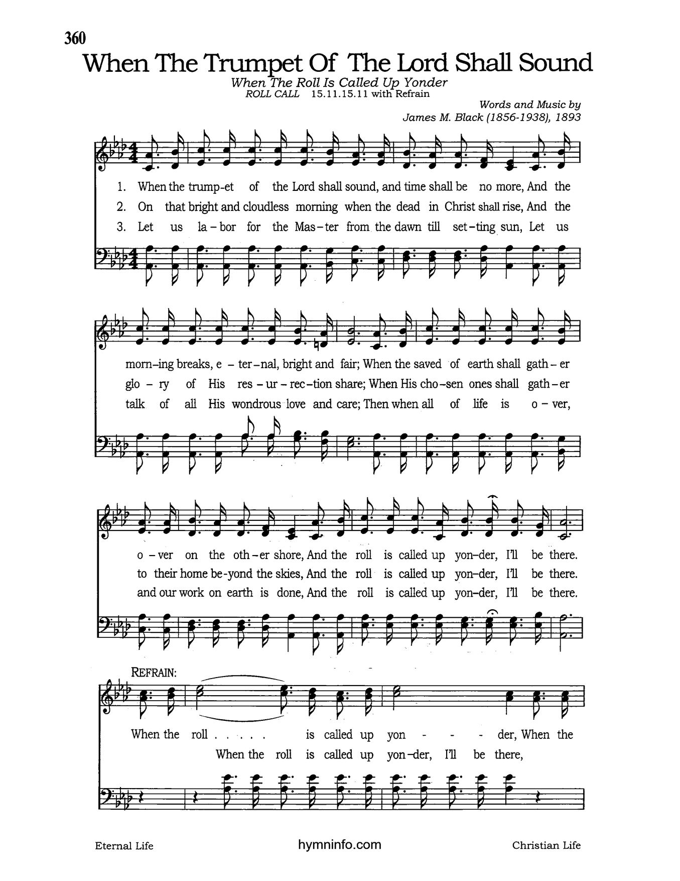 When the Trumpet of the Lord Shall Sound – Page 1