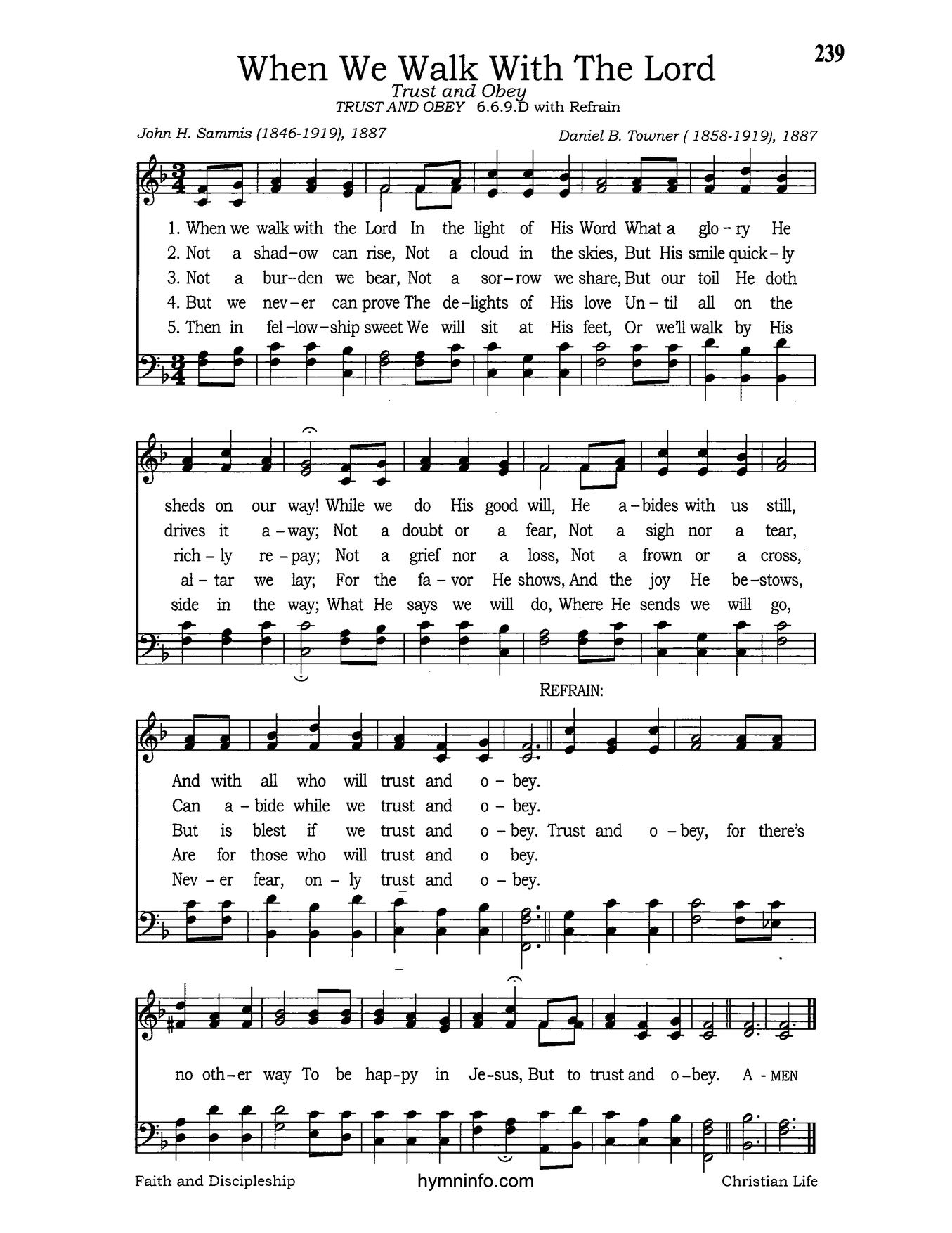 When We Walk with the Lord